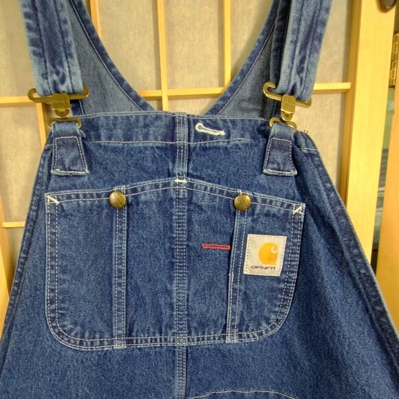 Carhartt Bib Denim Overalls Size 40 x 28*(see description) - Picture 4 of 11
